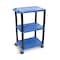 Luxor Plastic, 300 lbs / 100lbs per shelf Load Capacity, 42.5 in L, 24 in W, 42.5 in H UCPL1BU-B - alternate 1
